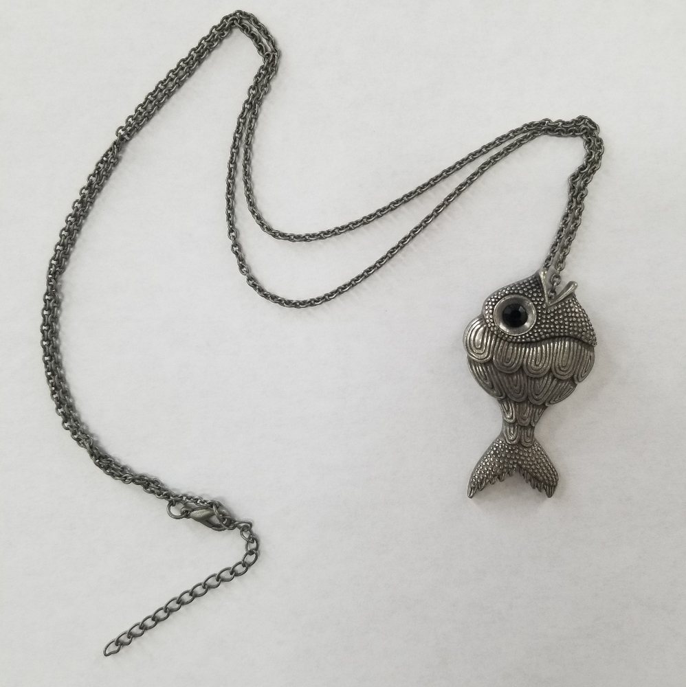 Fish Silver Necklace